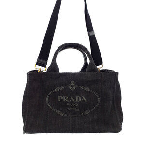 Prada Canapa Denim Tote Bag